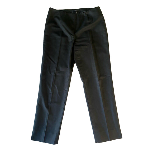 Lafayette 148 Pants Size 2 Straight Leg Black Front Pleated Dressy Office Work - Picture 2 of 12